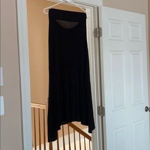 Black maxi skirt